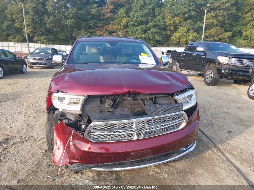 2018 Dodge Durango Citadel Rwd VIN: 1C4RDHEG0JC186624 Lot: 40425346