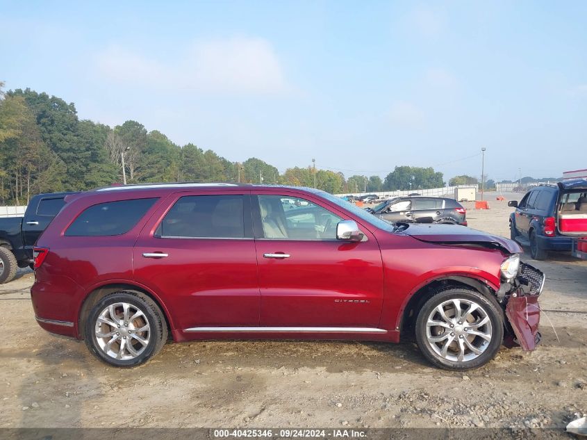 2018 Dodge Durango Citadel Rwd VIN: 1C4RDHEG0JC186624 Lot: 40425346