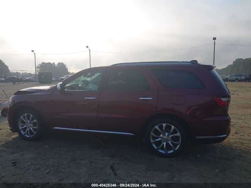 2018 Dodge Durango Citadel Rwd VIN: 1C4RDHEG0JC186624 Lot: 40425346