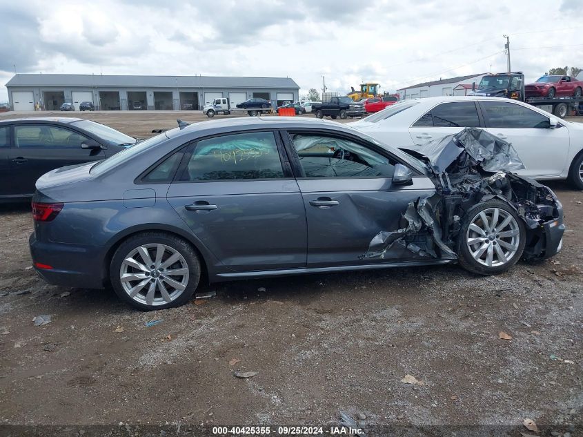 2018 Audi A4 2.0T Premium/2.0T Tech Premium VIN: WAUDNAF48JA150532 Lot: 40425355