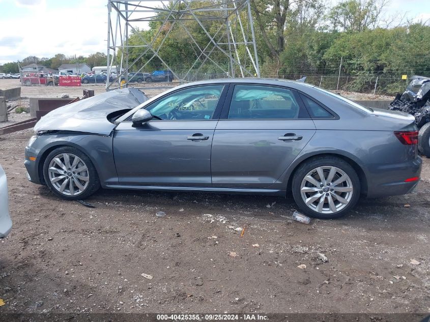 2018 Audi A4 2.0T Premium/2.0T Tech Premium VIN: WAUDNAF48JA150532 Lot: 40425355