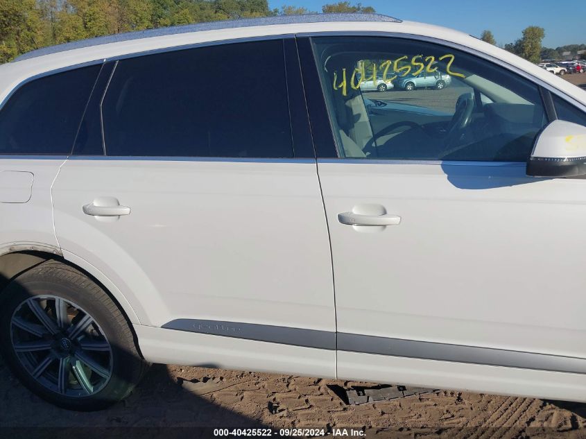 2017 Audi Q7 3.0T Premium VIN: WA1LAAF71HD034824 Lot: 40425522