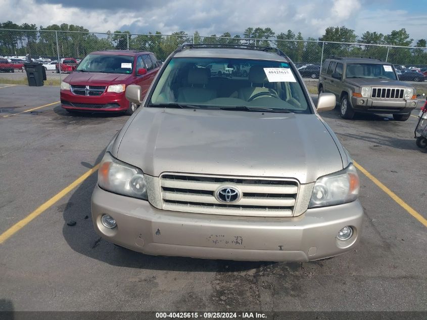 2006 Toyota Highlander Limited VIN: JTEEP21A860140855 Lot: 40425615