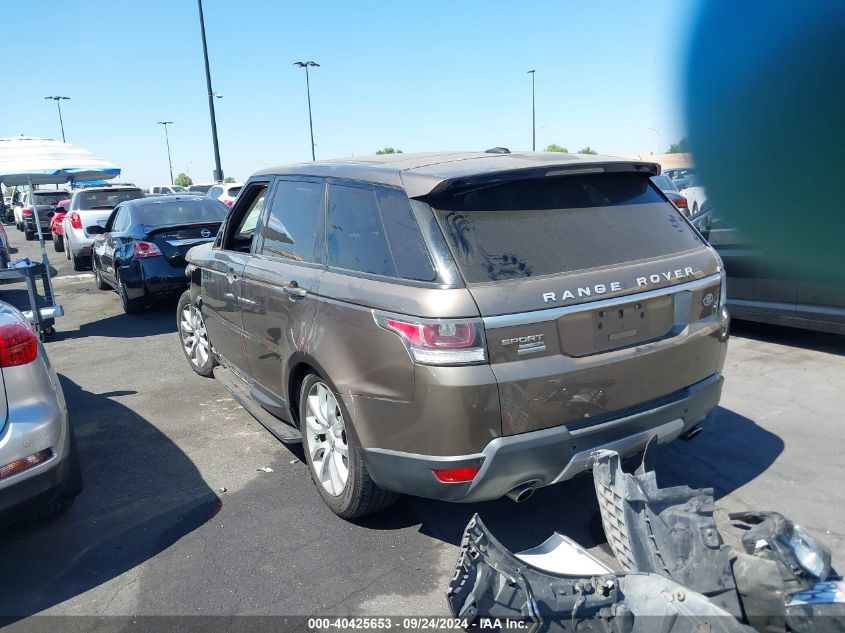 2014 Land Rover Range Rover Sport 3.0L V6 Supercharged Hse VIN: SALWR2WF5EA377621 Lot: 40425653