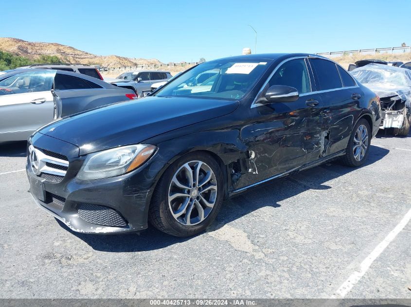 55SWF4JB7FU060804 2015 MERCEDES-BENZ C CLASS - Image 2