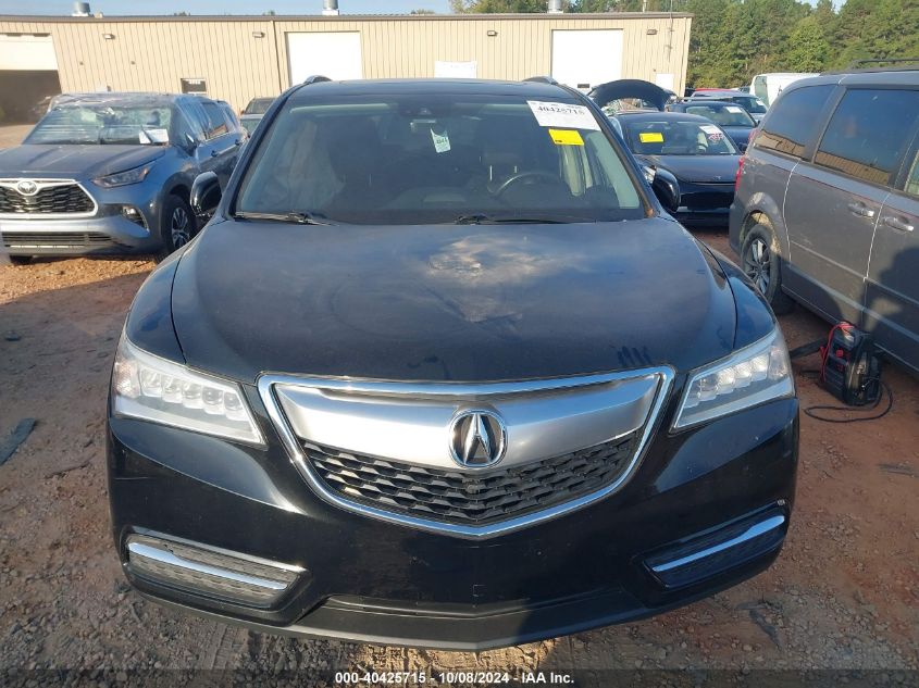 2016 Acura Mdx Technology VIN: 5FRYD4H40GB061428 Lot: 40425715