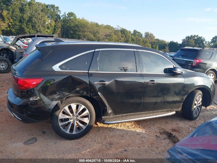 2016 Acura Mdx Technology VIN: 5FRYD4H40GB061428 Lot: 40425715