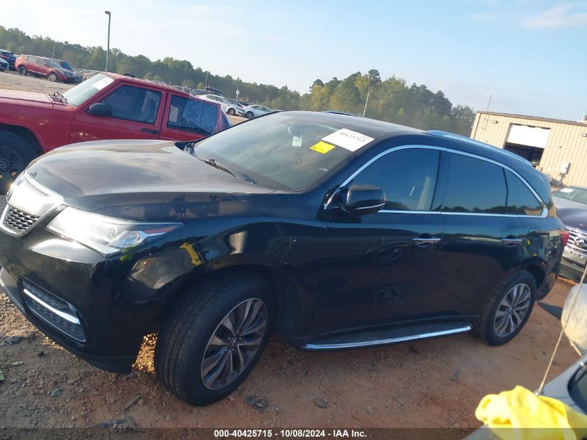 2016 Acura Mdx Technology VIN: 5FRYD4H40GB061428 Lot: 40425715