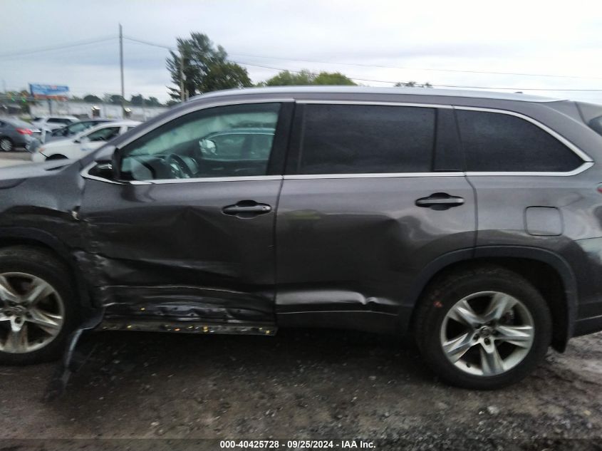 2016 Toyota Highlander Limited Platinum V6 VIN: 5TDDKRFHXGS232156 Lot: 40425728