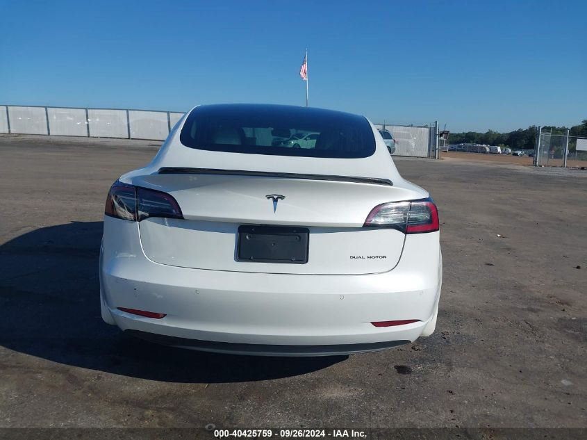 2019 Tesla Model 3 Long Range/Performance VIN: 5YJ3E1EBXKF494662 Lot: 40425759