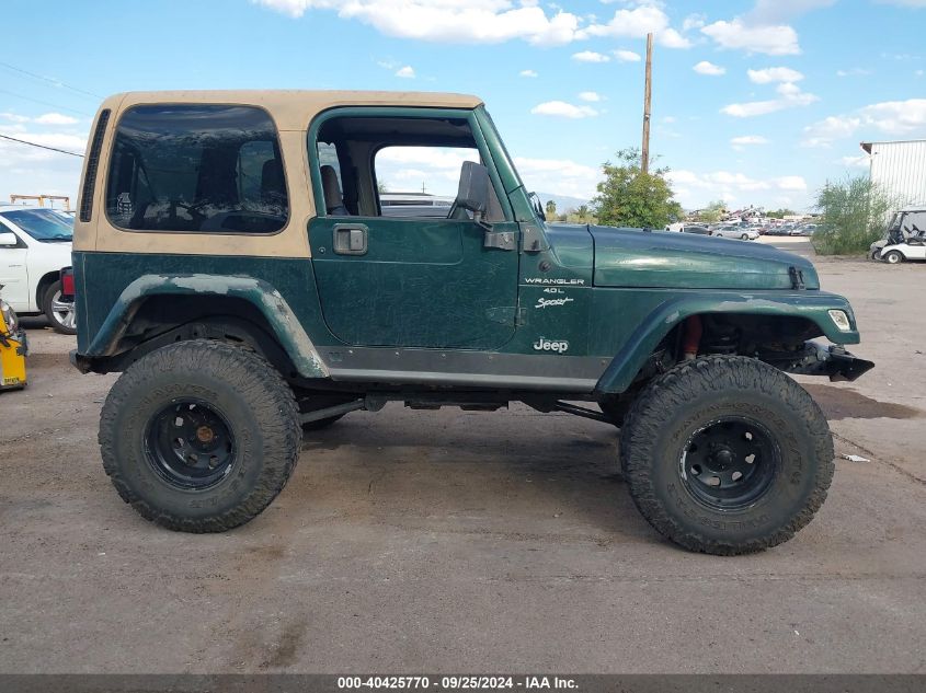 1999 Jeep Wrangler Sport VIN: 1J4FY19SXXP430613 Lot: 40425770