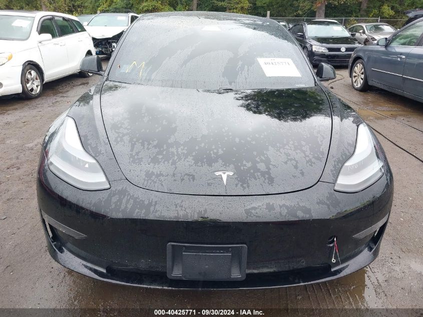 2021 Tesla Model 3 Standard Range Plus Rear-Wheel Drive VIN: 5YJ3E1EA7MF020775 Lot: 40425771