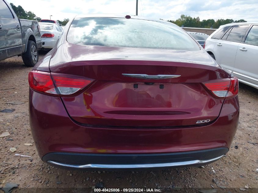 2015 Chrysler 200 Limited VIN: 1C3CCCABXFN654686 Lot: 40425806