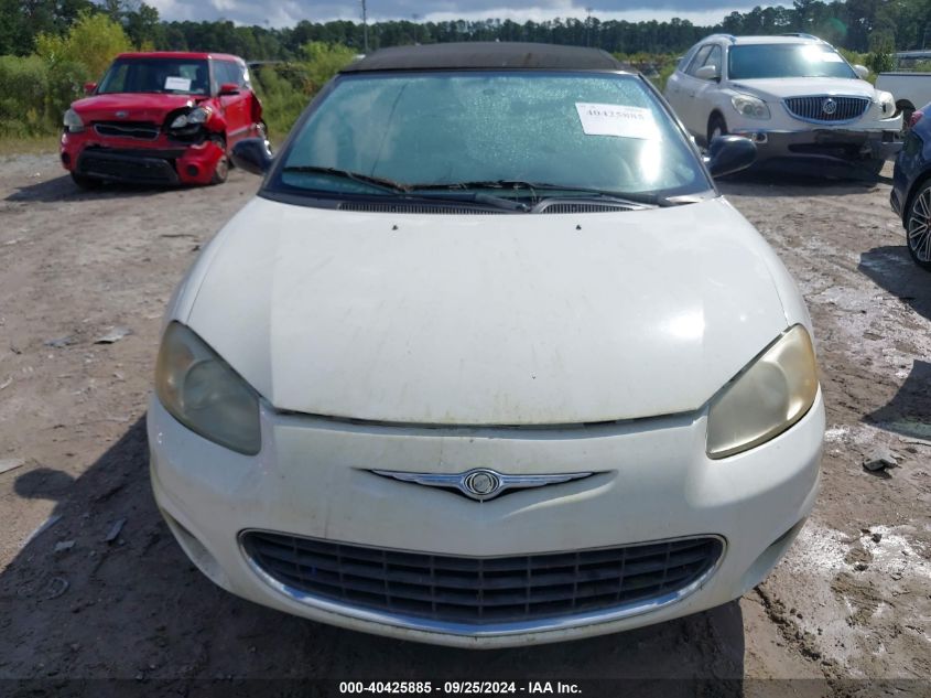 2002 Chrysler Sebring Limited VIN: 1C3EL65R02N310005 Lot: 40425885