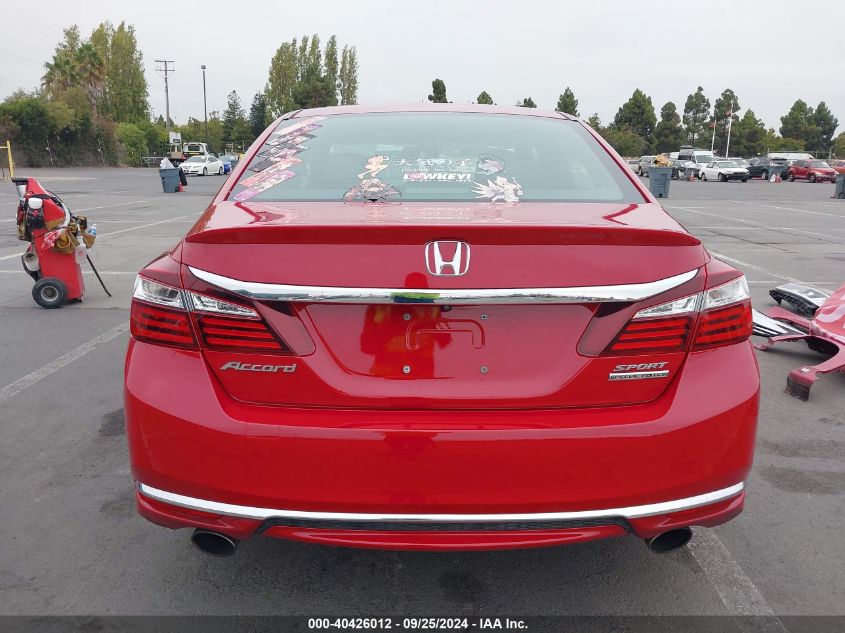 1HGCR2F18HA186246 2017 Honda Accord Sport Se