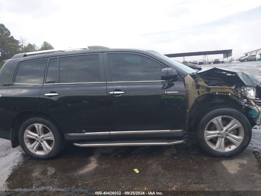 2013 Toyota Highlander Limited V6 VIN: 5TDYK3EH7DS117705 Lot: 40426032