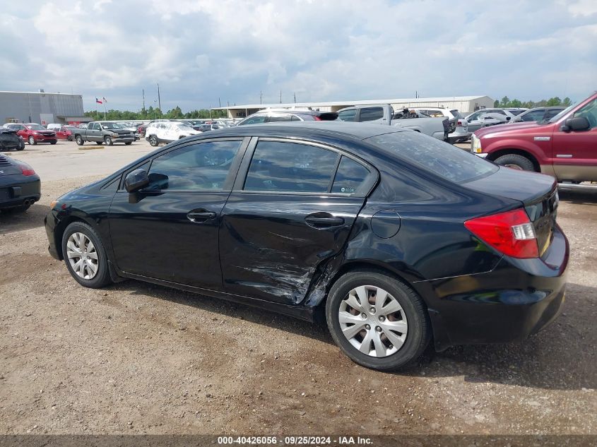 2HGFB2F5XCH595105 2012 Honda Civic Lx