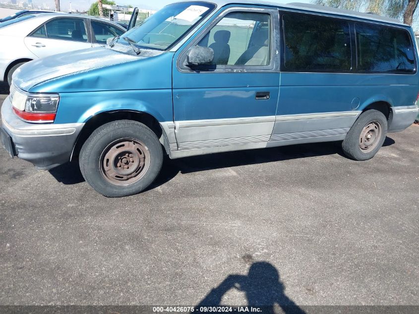 1992 Plymouth Grand Voyager Le VIN: 1P4GH54R8NX175863 Lot: 40426075