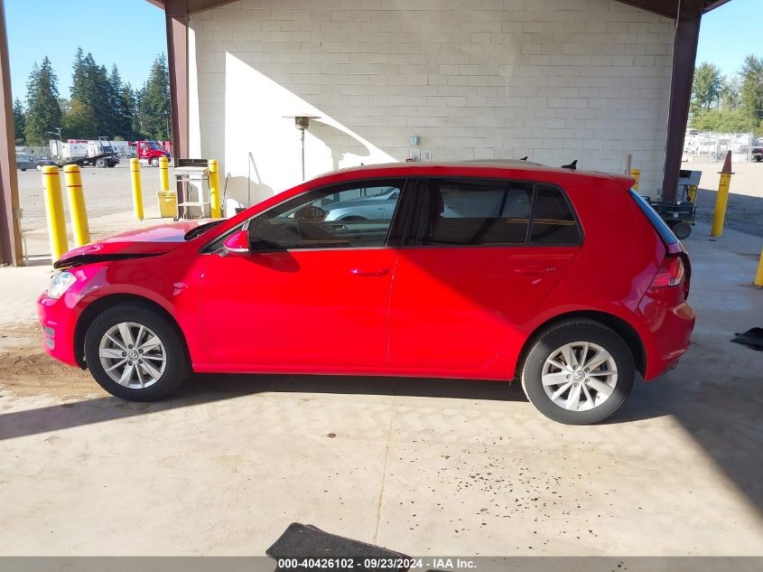 2017 Volkswagen Golf Tsi S 4-Door/Tsi Wolfsburg Edition 4-Door VIN: 3VW117AU2HM030988 Lot: 40426102