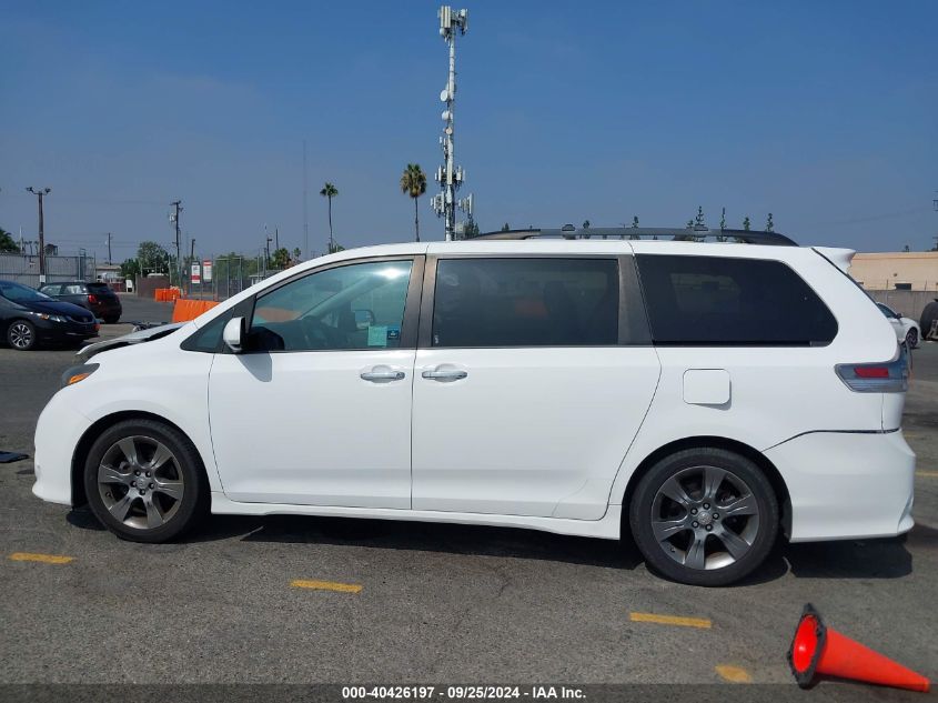 2015 Toyota Sienna Sport VIN: 5TDXK3DC8FS687538 Lot: 40426197