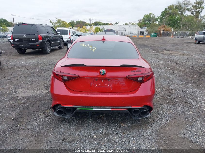 2019 Alfa Romeo Giulia Quadrifoglio Rwd VIN: ZARFAMEV2K7604376 Lot: 40426292