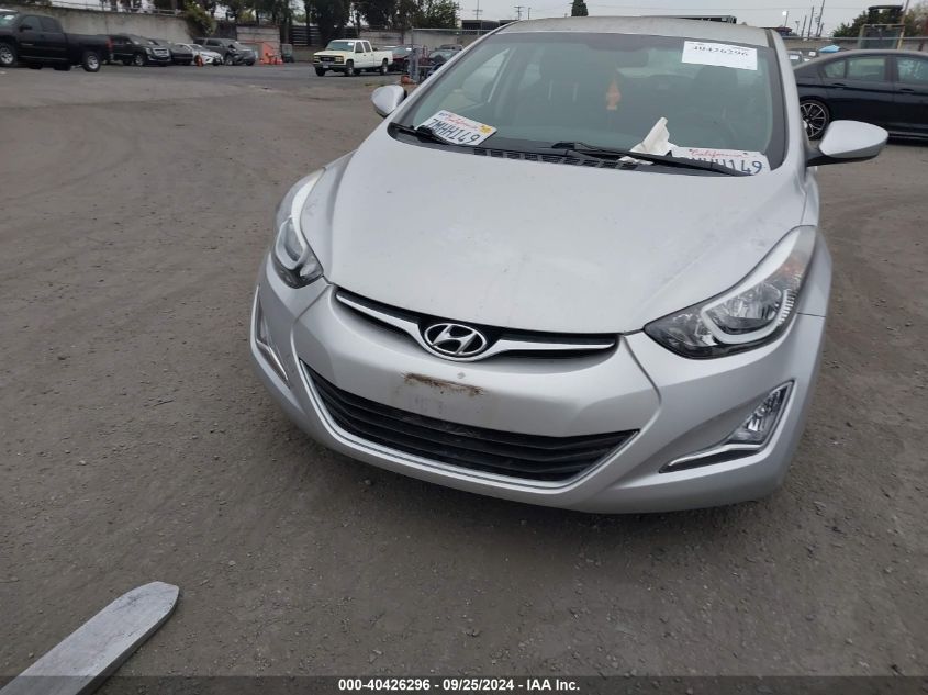 2016 Hyundai Elantra Se VIN: KMHDH4AE3GU512250 Lot: 40426296