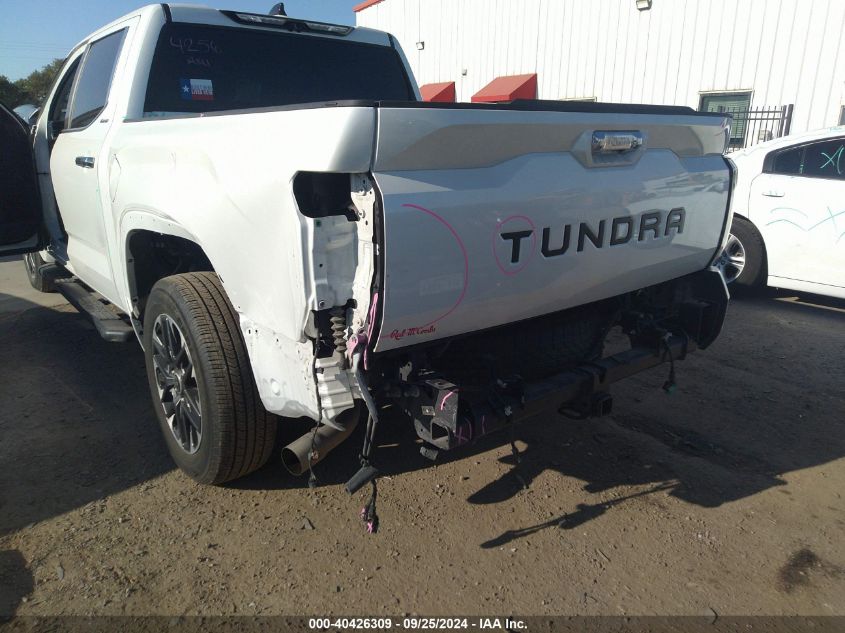 2022 Toyota Tundra Hybrid Limited VIN: 5TFJC5AB9NX001221 Lot: 40426309