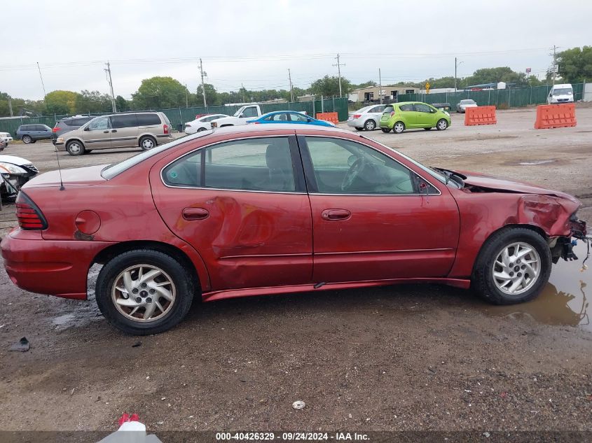 2003 Pontiac Grand Am Se1 VIN: 1G2NF52FX3C134153 Lot: 40426329