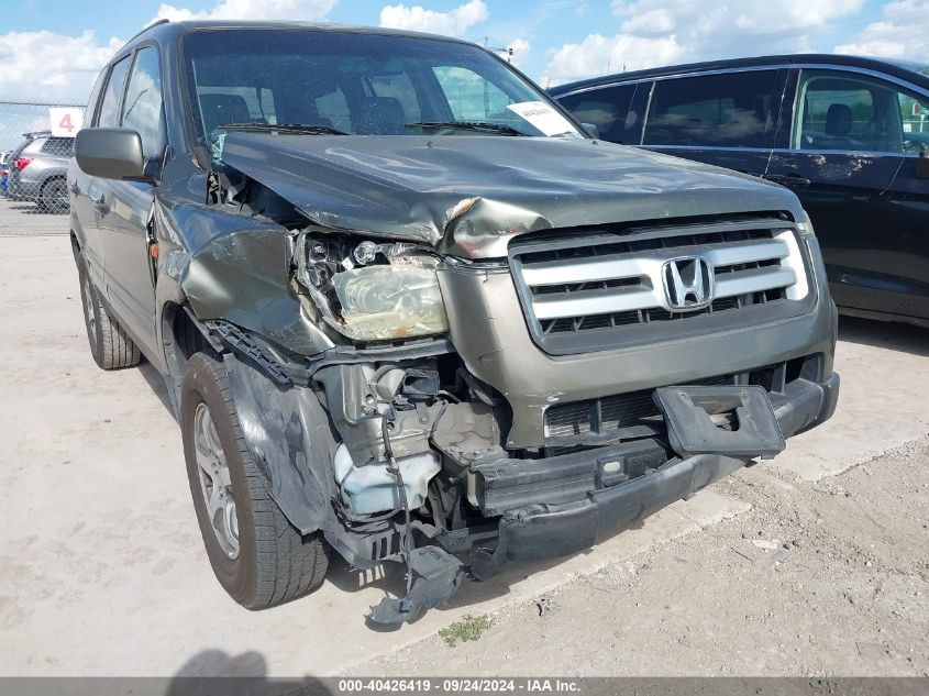 5FNYF28516B015517 2006 Honda Pilot Ex-L