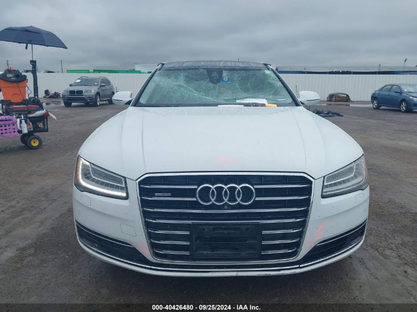 2016 Audi A8 L L Quattro VIN: WAU34AFD2GN011318 Lot: 40426480