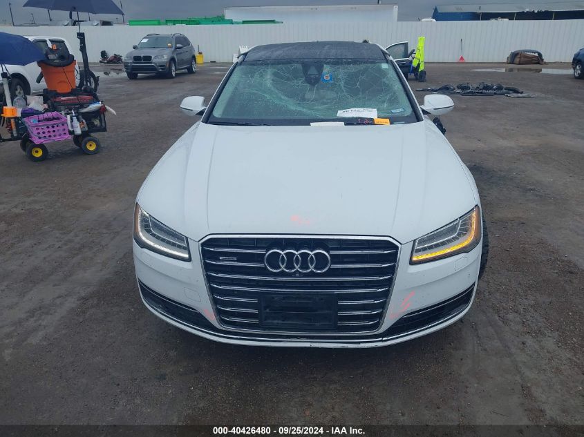 2016 Audi A8 L L Quattro VIN: WAU34AFD2GN011318 Lot: 40426480