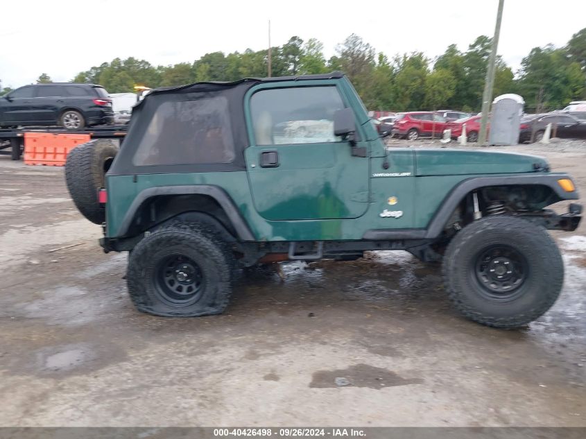 2001 Jeep Wrangler Se VIN: 1J4FA29P61P300471 Lot: 40426498