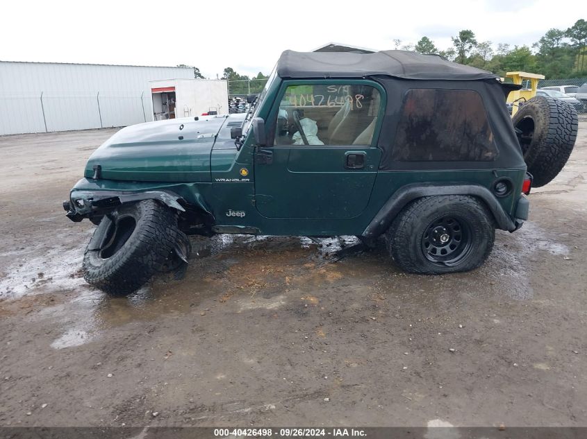 2001 Jeep Wrangler Se VIN: 1J4FA29P61P300471 Lot: 40426498