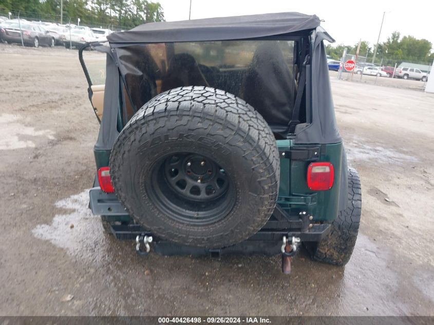 2001 Jeep Wrangler Se VIN: 1J4FA29P61P300471 Lot: 40426498