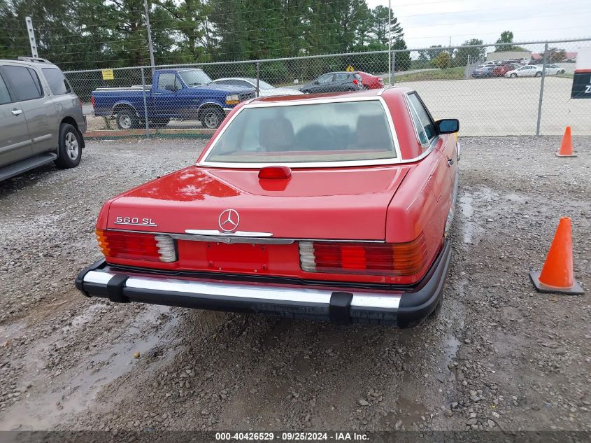 WDBBA48D7HA060074 1987 Mercedes-Benz 560 Sl