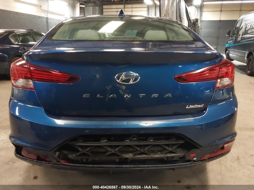 2019 Hyun Elantra Limited Auto Sel/Value/Limited VIN: 5NPD84LF0KH433048 Lot: 40426567