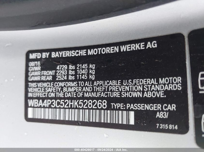 WBA4P3C52HK528268 2017 BMW 440I xDrive