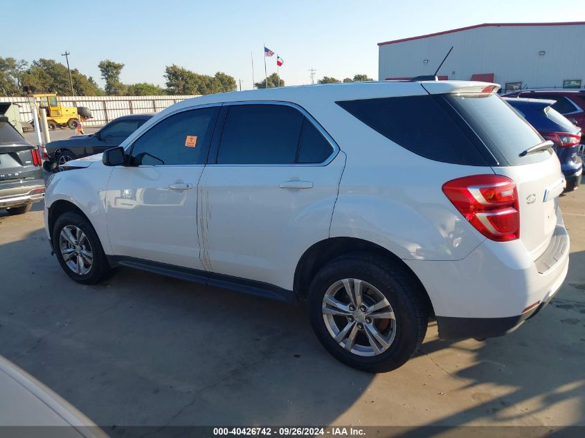 2016 Chevrolet Equinox Ls VIN: 2GNALBEKXG1170308 Lot: 40426742