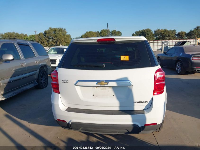 2016 Chevrolet Equinox Ls VIN: 2GNALBEKXG1170308 Lot: 40426742