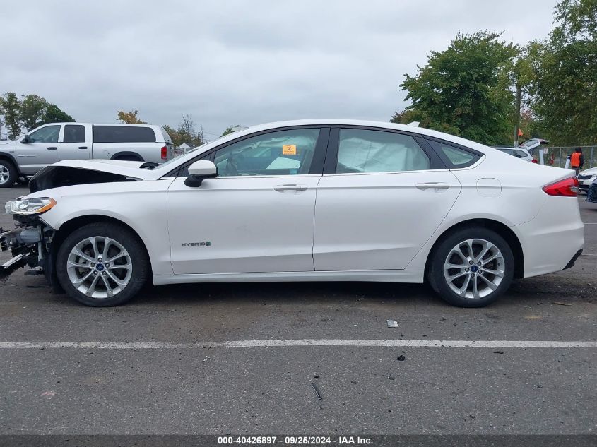 2019 Ford Fusion Hybrid Se VIN: 3FA6P0LU4KR192665 Lot: 40426897