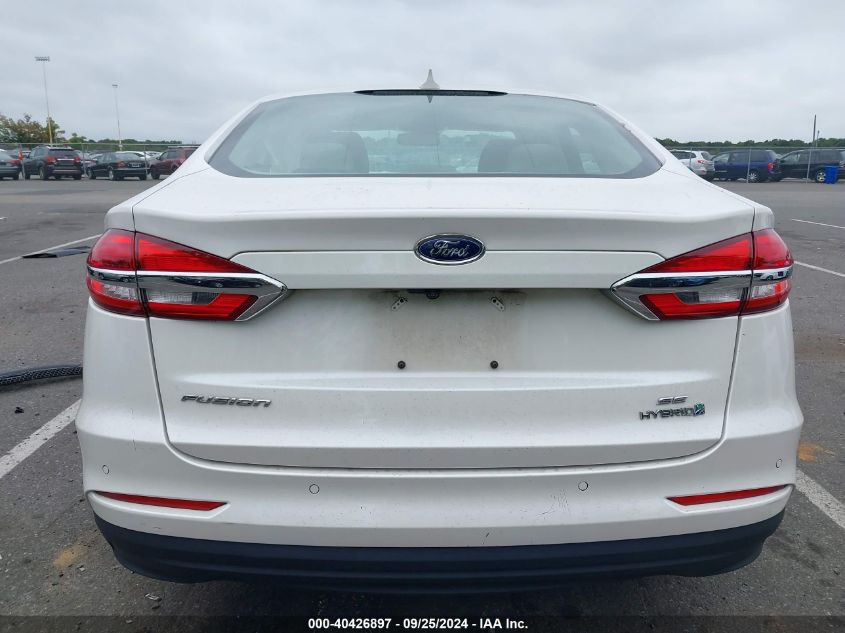 2019 Ford Fusion Hybrid Se VIN: 3FA6P0LU4KR192665 Lot: 40426897