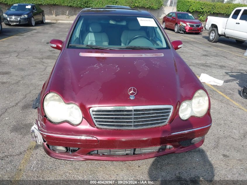 2005 Mercedes-Benz C 230 Kompressor Sport VIN: WDBRF40J25F710140 Lot: 40426967