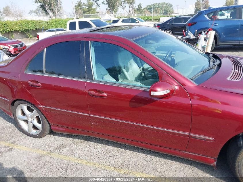 2005 Mercedes-Benz C 230 Kompressor Sport VIN: WDBRF40J25F710140 Lot: 40426967