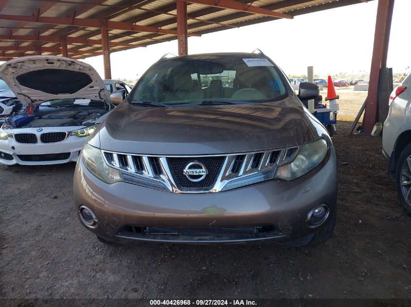 2010 Nissan Murano Sl VIN: JN8AZ1MW1AW136753 Lot: 40426968