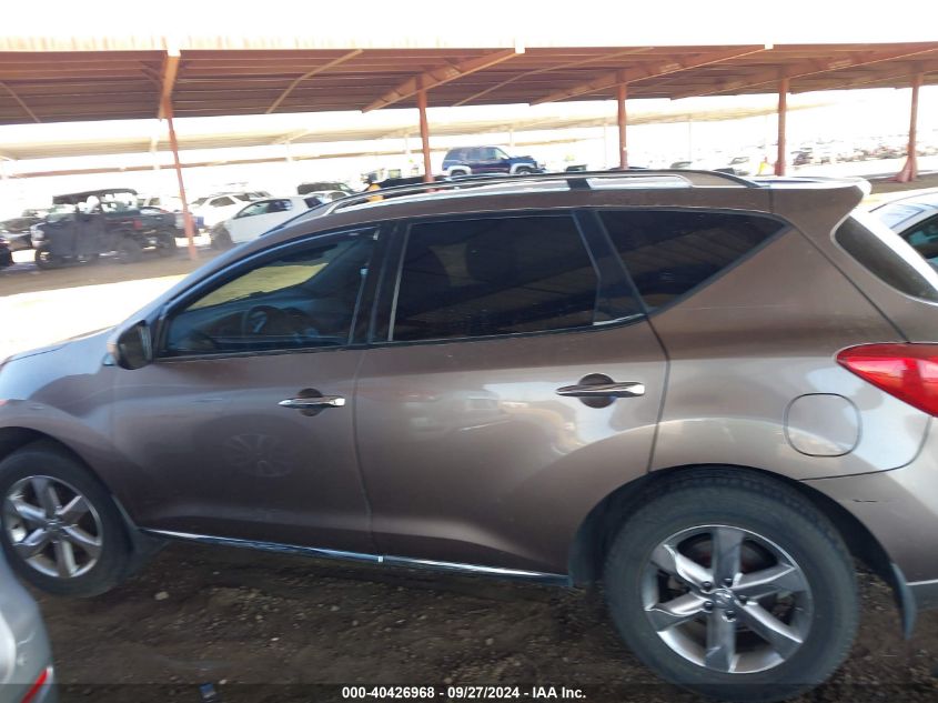 2010 Nissan Murano Sl VIN: JN8AZ1MW1AW136753 Lot: 40426968