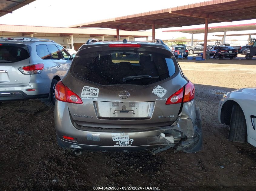 2010 Nissan Murano Sl VIN: JN8AZ1MW1AW136753 Lot: 40426968