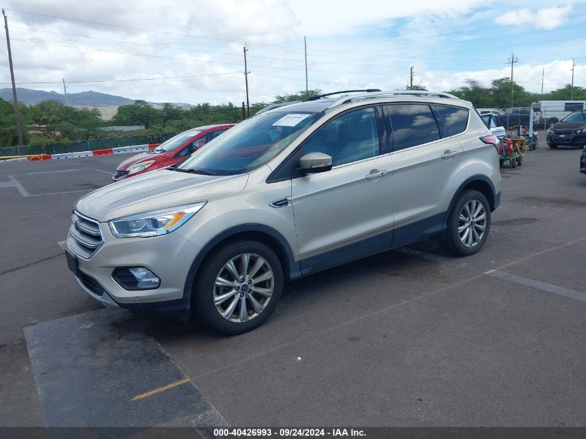 2017 FORD ESCAPE TITANIUM - 1FMCU9J93HUD98582