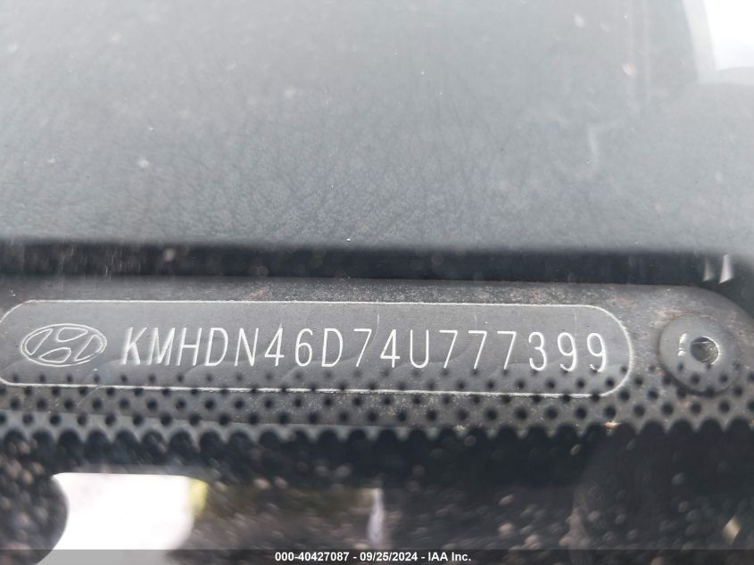 KMHDN46D74U777399 2004 Hyundai Elantra Gls/Gt