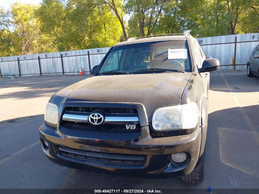 5TDBT44A56S274326 2006 Toyota Sequoia Sr5 V8