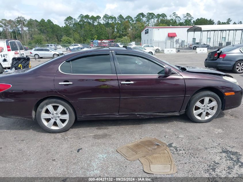 2005 Lexus Es 330 VIN: JTHBA30G255101358 Lot: 40427132